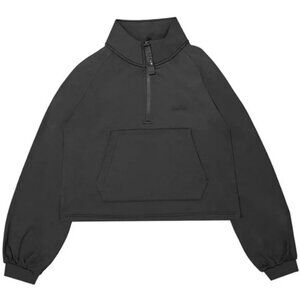 Diadora black vibe tech crop pullover size M